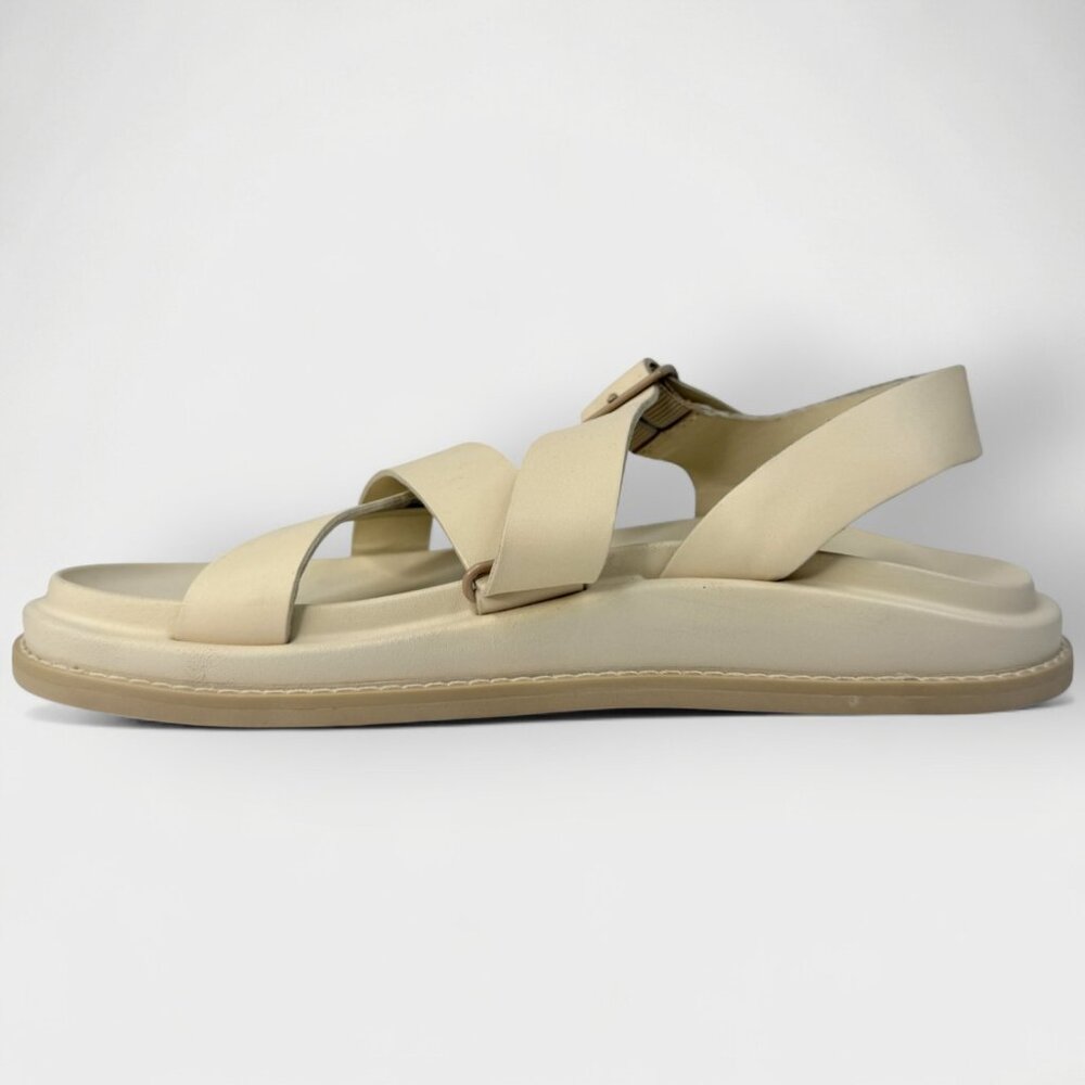 Chaco Women’s Townes Sandals Angora Beige Leather Size 11/ EU42  JCH109470Z - Picture 3 of 13